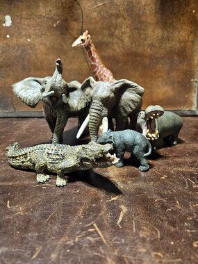 Vintage Schleich or Papo Jungle Animal Collection